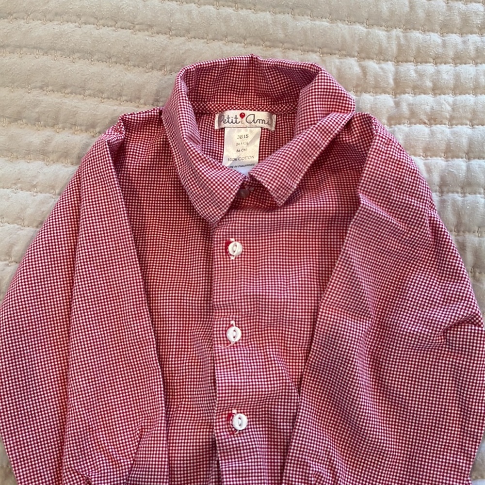 Red Stripe Button Down - Picture 2 of 2